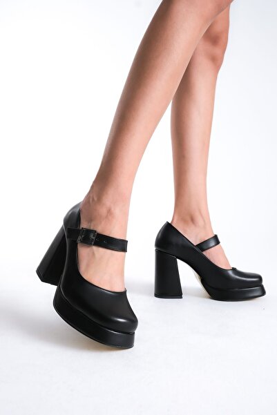 MARSEDO Μαύρο στιλέτο - Πλατφόρμα Blunt Toe, Casual Classic Παπούτσια, Marla