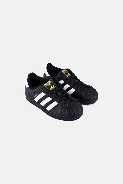 adidas حذاء سوبر ستار برباط للأنشطة الخارجية للأولاد من كيدز بوي، أسود