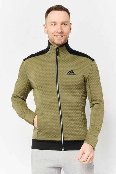 adidas Men Sportswear Fit Long Sleeve Outdoor Jacket, Multicolor