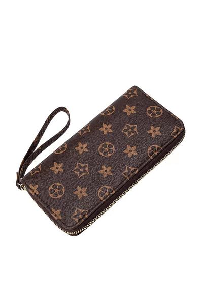 OEM Women's wallet, Polyurethane, 20x8x3 cm, Brown