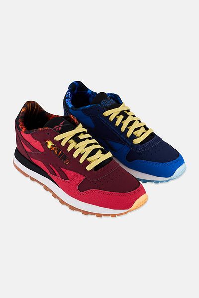 RBX Men Classic Leather Lace Up Running Shoe, Multicolor