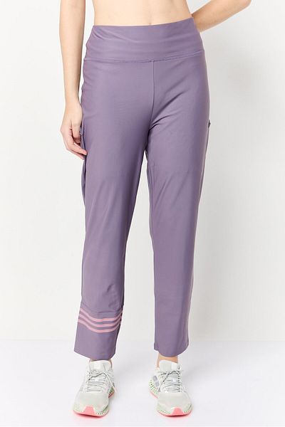 adidas Women Sportswear Fit Brand Logo Training Leggings, Mauve