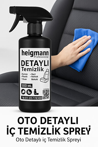 HEİGMANN Araç içi detayli temizlik kuaför koltuk tavan döşeme deri plastik te...