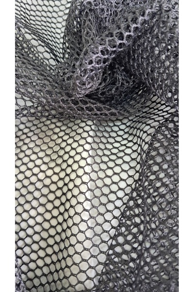 Butik File kumaş füme renk en 150 cm