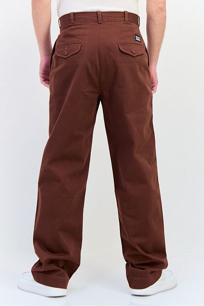 Levi's Men Loose Fit Solid Wide Leg Chino Pants, Brown