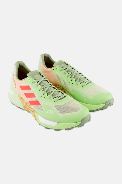 adidas Men Terrex Agravic Lace Up Running Shoes, Lime Green