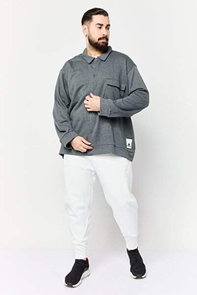 adidas Men Sportswear Fit Long Sleeves Outdoor Jacket, Grey