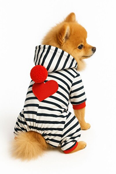 DOGİ&DOG Small Breed Heart Cat-dog Jumpsuit (1-10 Kg)