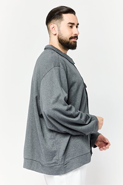 adidas Men Sportswear Fit Long Sleeves Outdoor Jacket, Grey