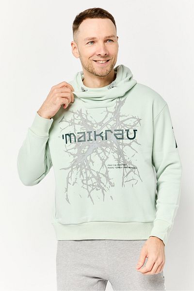 adidas Men Sportswear Fit Long Sleeves Outdoor Hoodie, Mint Green