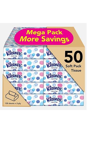 Kleenex Kleenex Tissues 130 Tissues * 50 Boxes Double-Sided Ultra Soft & Strong