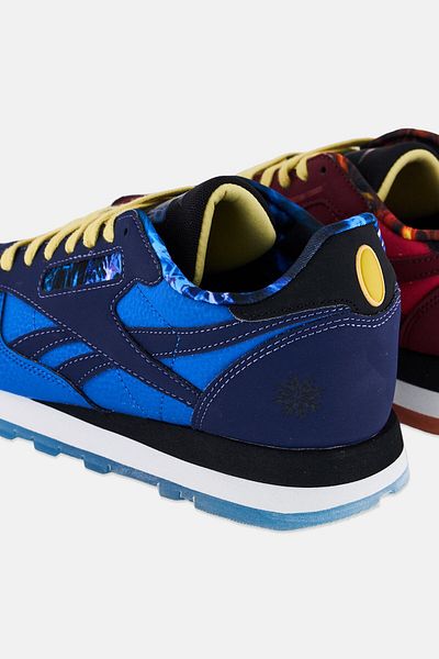 RBX Men Classic Leather Lace Up Running Shoe, Multicolor