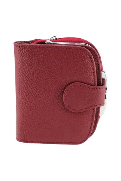 OEM Women's wallet made of genuine leather Hassion 301, red