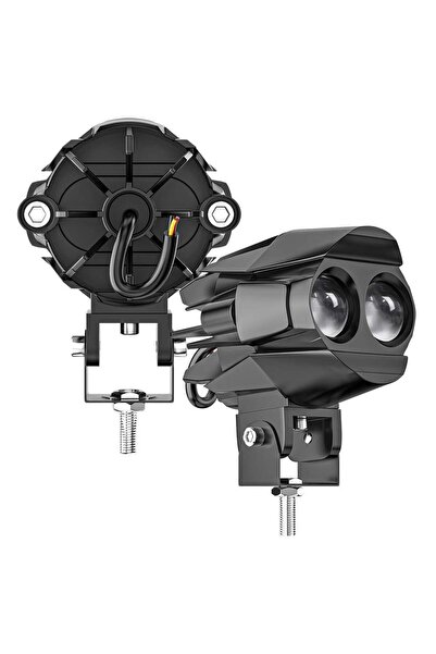 ASTRA LED 1 ADET Motosiklet Atv Utv Led Lazer Sis Farı Delici Beyaz Sarı Çift...