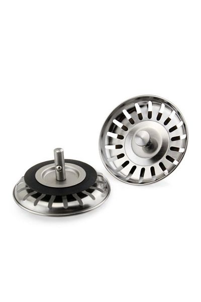 OEM Capac pentru sita de chiuvetă de bucătărie, oțel inoxidabil, 80 mm, gri