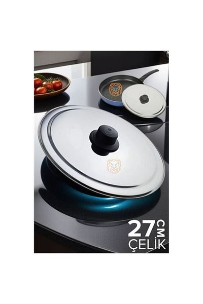 ModaCar 27 cm Frying Pan - Steel Żelazny Cover