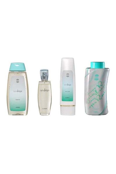 Ajmal Raindrops Gift Set (Raindrops Spray 50ml, Raindrops Body Lotion 100ml, Raindrops Shower Gel 20