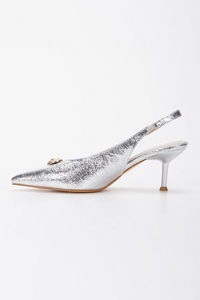 UYEGE Leila Series Buckle Detailed Pointed Toe Women's Heeled Shoes