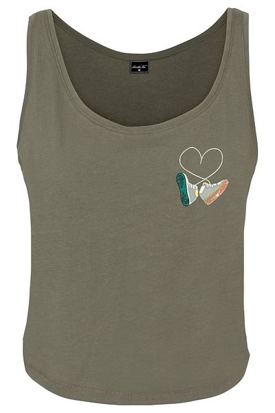 Mister Tee Damen Ladies Kicks Love Emb Tank