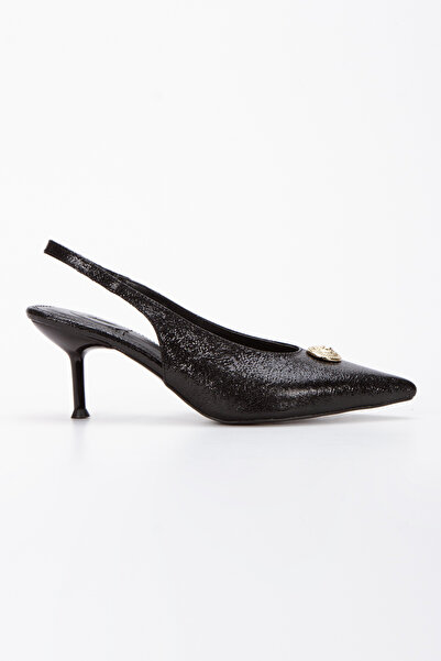 UYEGE Leila Seri Toka Detaylı Sivri Burun Kadın Topuklu Ayakkabı