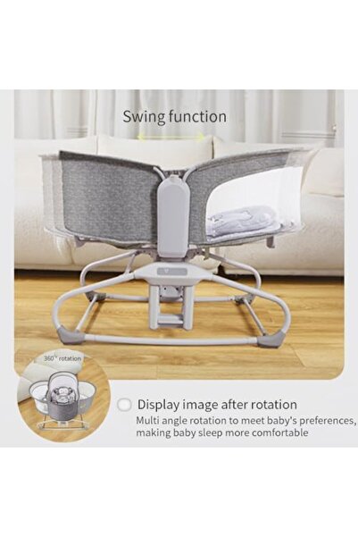 Mastela 6-in-1 Multifunctional Bed with 3-Point Harness, 3 Height Adjustment Levels, Music and Vibration Unit