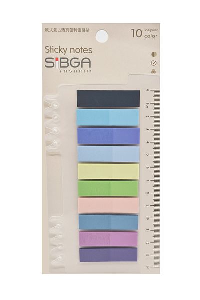 sibga tasarım Transparent Colored Postit Post-it Post It.Bookmark Bookmark Postit Sticker Note Paper 200 Sheets