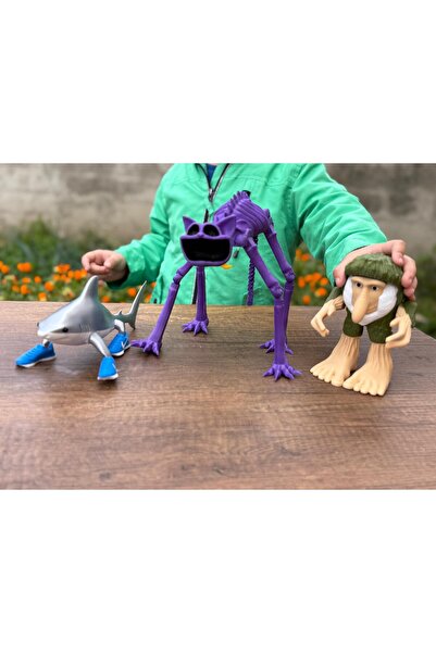 Goplast Premium tung sahur - Brr Patapim - crocodile - bombardil tralala tralalelo-catnap-dogday (muhteşem 3'lü XL)