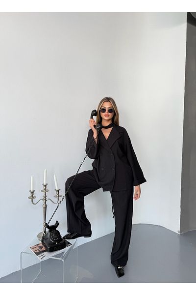 modabetce Strawberry Fabric Blazer Jacket Pants Suit