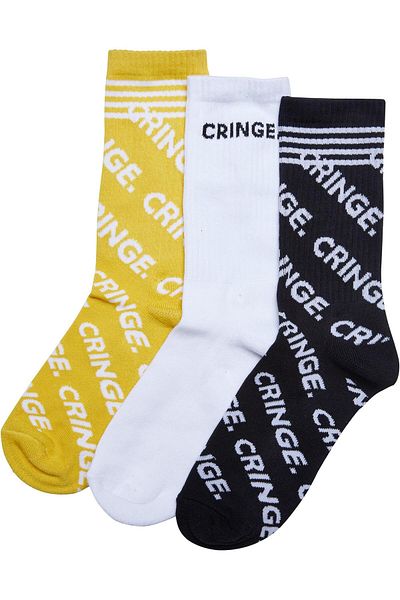 Mister Tee Unisex Cringe Socks 3-pack