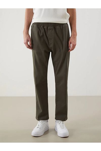 LC Waikiki Xside Khaki Standard Fit Gabardine Men's Trousers