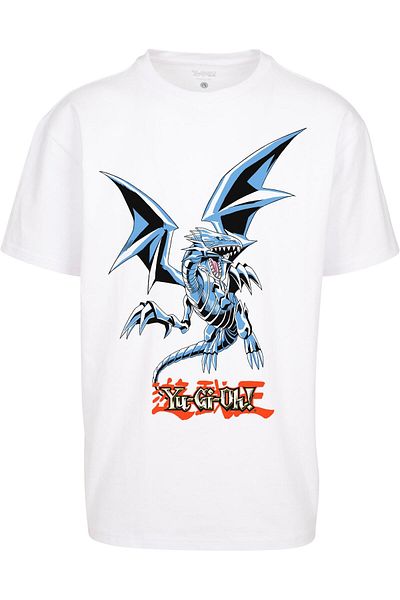 Upscale by Mister Tee Herren Yu-ghi-oh Blaue Augen Weißer Drache Schweres Oversize-T-Shirt
