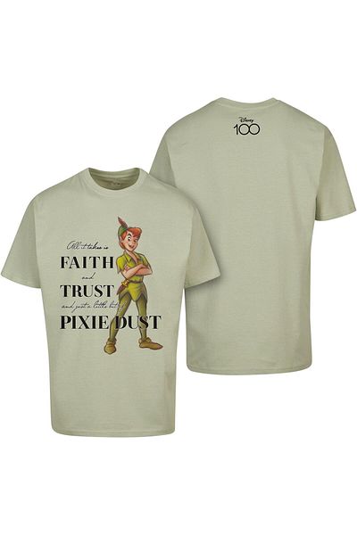 Upscale by Mister Tee Unisex Disney 100 Peter Pan Faith And Trust Oversize Tee