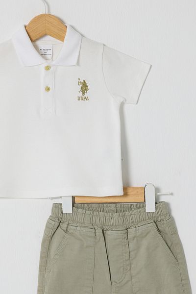 U.S. Polo Assn. Set 2 bucati pentru bebelusi