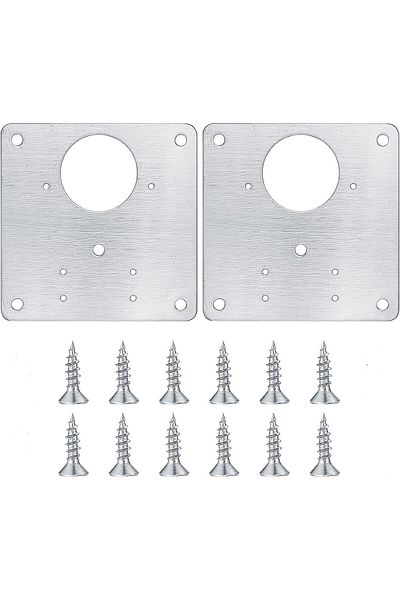 OEM Set de 2 elemente de reparare a balamalelor, oțel inoxidabil, cu șuruburi