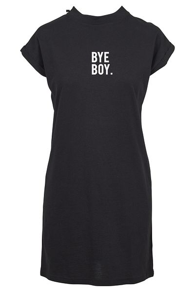 Mister Tee Damen Ladies Bye Boy Kleid mit verlängerten Schultern
