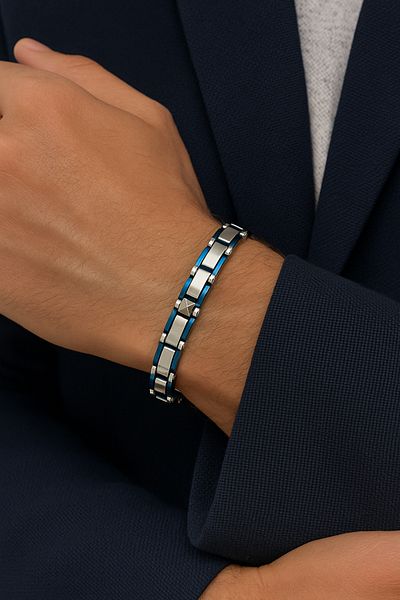 Naviforce Double Sided Use Men's Steel Bracelet