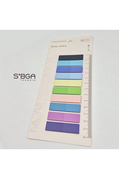 sibga tasarım Transparent Colored Postit Post-it Post It.Bookmark Bookmark Postit Sticker Note Paper 200 Sheets