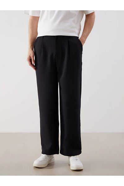 LC Waikiki Ανδρικό παντελόνι LCW Vision Black Comfortable Fit