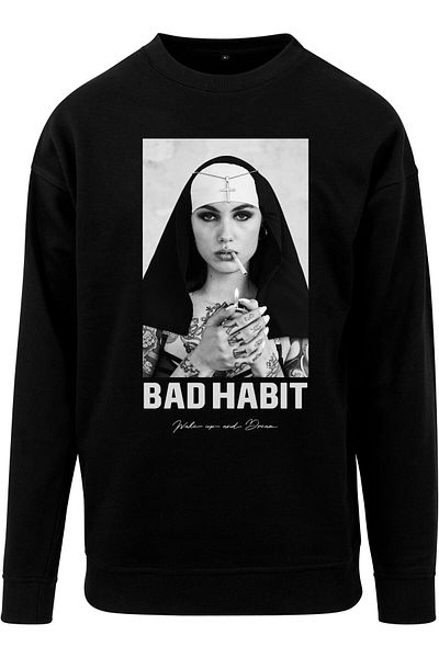 Mister Tee Herren Bad Habit Crewneck