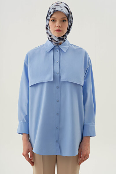Tuğba Rüzgarlıklı Gömlek - Açık Mavi