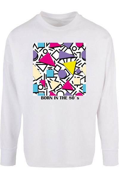 Mister Tee Herren Geometric Retro Oversized Longsleeve