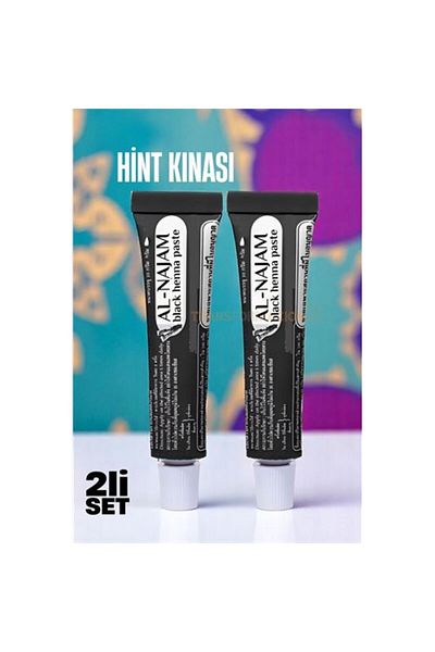 ModaCar Temporary Tattoo Henna - Tube Indian Henna Black Set of 2 Al-Najam