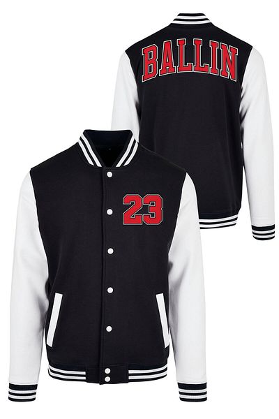 Mister Tee Herren Ballin 23 College Jacket