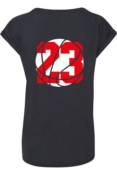 Mister Tee Damen Ladies Ballin Box Extended Shoulder Tee