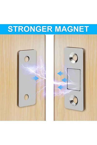 OEM Set de 4 zăvoare magnetice, cu șuruburi și adeziv, rezistente la uzură și rugină,