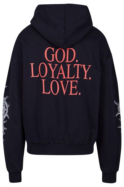 Upscale by Mister Tee Unisex God Loyalty Love Ultraheavy Oversize Hoodie