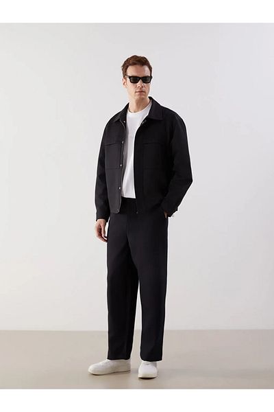 LC Waikiki Ανδρικό παντελόνι LCW Vision Black Comfortable Fit