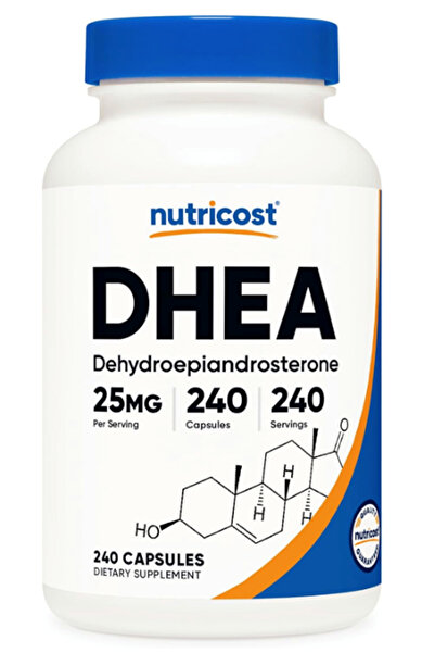 Nutricost DHEA 25mg, 240 Capsules..Abd Menşei.