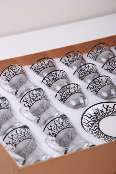 Generic Tea and coffee cups set with saucers