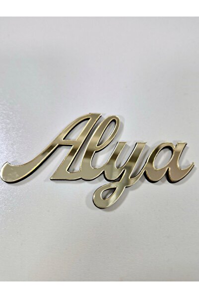 RENKLİ DİZAYN Lazer kesim gold,gümüş pleksi isimlik, kapı süsü için pleksi isim 20cm